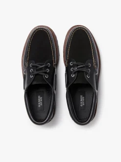 1876 Camp Moc Black Leather & Suede