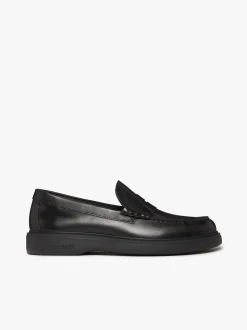 Bosco Cupsole Penny Loafers Black leather