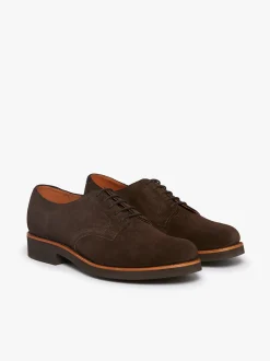 Buck Derby Dark Brown Suede
