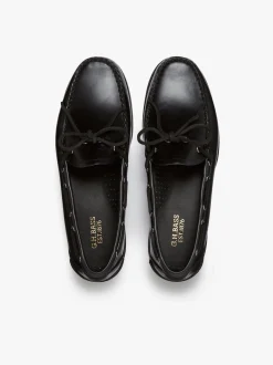 Camp Moc Decker Shoes Black Pull up leather