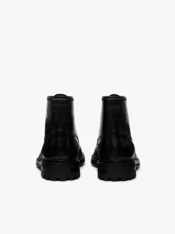 Chase Moc Toe Boots Black Leather