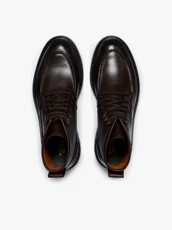 Chase Moc Toe Boots Chocolate Leather