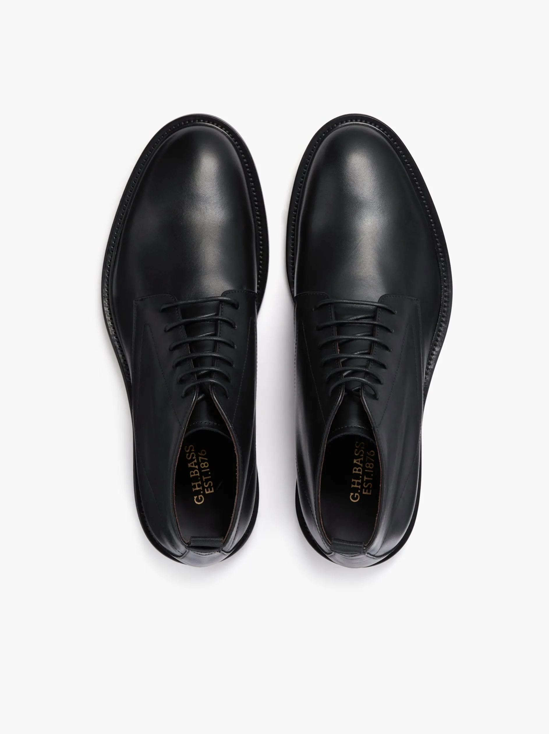 Culver Heritage Lace Up Boots Black Leather