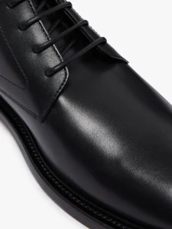 Culver Heritage Lace Up Boots Black Leather