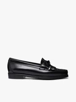 Easy Weejuns Esther Bow Loafers Black Leather