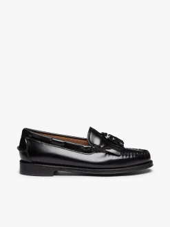 Easy Weejuns Esther Kiltie Tassel Loafers Black Leather