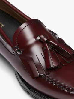 Easy Weejuns Esther Kiltie Tassel Loafers Wine Leather