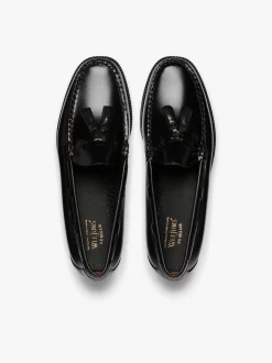 Easy Weejuns Larkin Tassel Loafers Black Leather