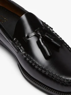 Easy Weejuns Larkin Tassel Loafers Black Leather