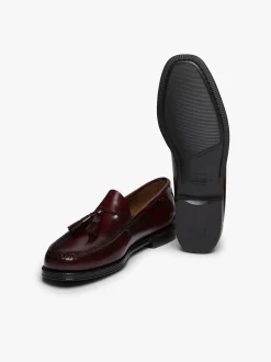 Easy Weejuns Larkin Tassel Loafers Wine Leather