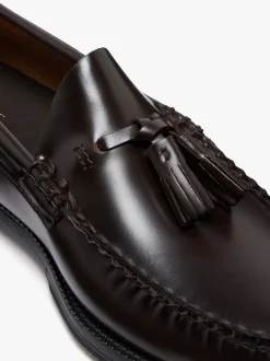 Easy Weejuns Larkin Tassel Loafers Chocolate leather