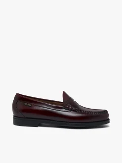 Easy Weejuns Larson Flag Penny Loafers Wine leather