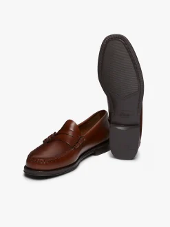 Easy Weejuns Larson Penny Loafers Brown Leather