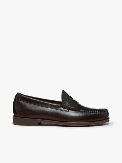 Easy Weejuns Larson Penny Loafers Chocolate leather