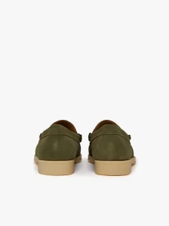 Easy Weejuns Larson Penny Loafers Light Green Suede