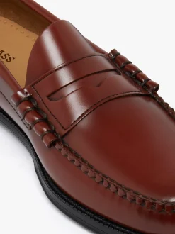 Easy Weejuns Larson Penny Loafers Smoke Paprika Leather
