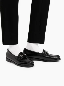 Easy Weejuns Lianna Horsebit Loafers Black Leather