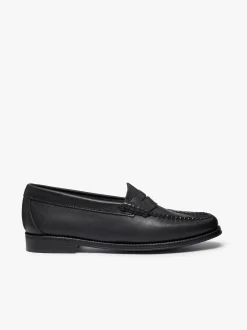 Easy Weejuns Penny Loafers Soft Black Leather