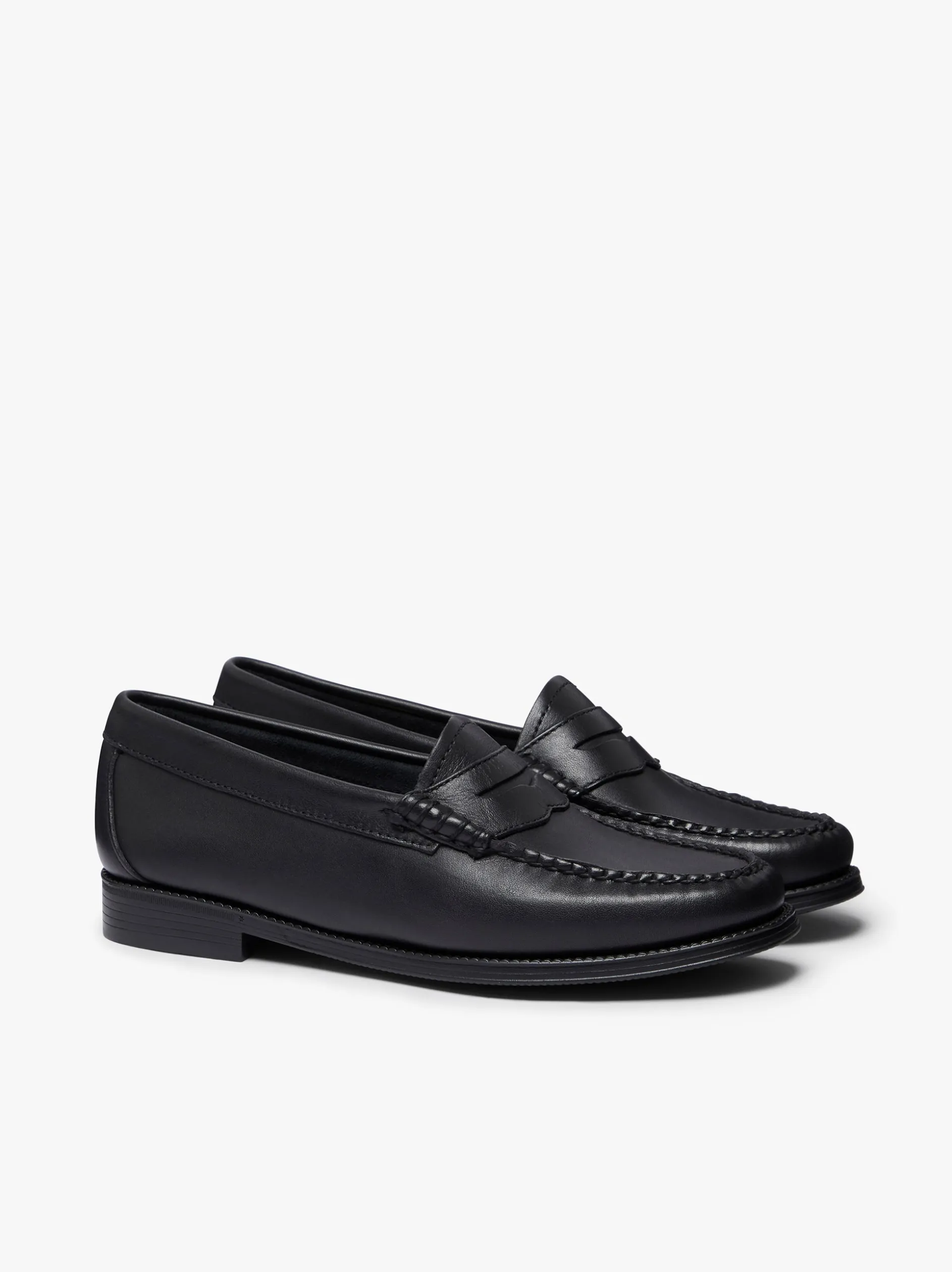 Easy Weejuns Penny Loafers Soft Black Leather