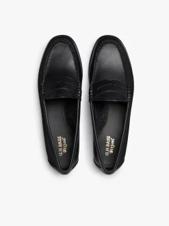 Easy Weejuns Penny Loafers Soft Black Leather