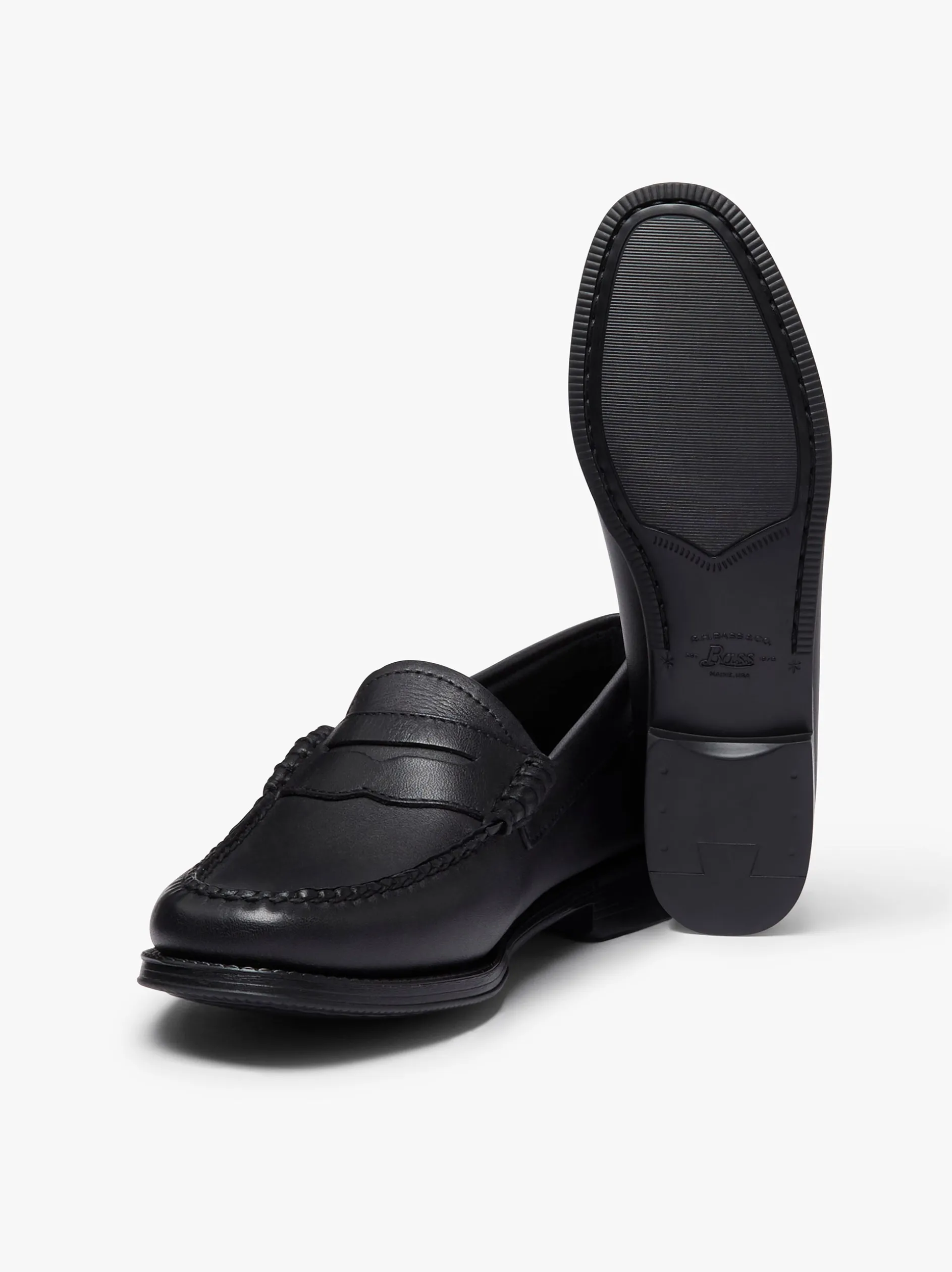 Easy Weejuns Penny Loafers Soft Black Leather