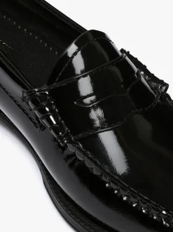 Easy Weejuns Penny Loafers Black Patent Leather