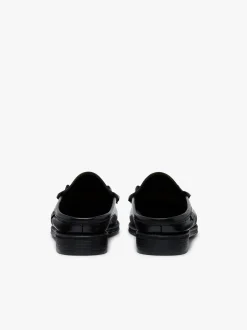 Easy Weejuns Tetra Tassel Slides Black Leather