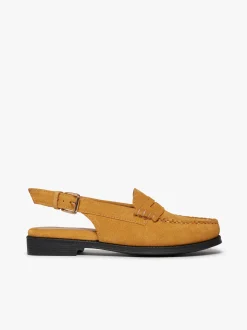 Easy Weejuns Whitney Slingback Loafers Tan Suede