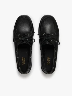 Jetty II 2 Eye Boat Shoes Black Tumbled Leather