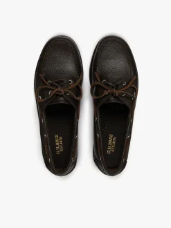 Jetty II 2 Eye Boat Shoes Dark Brown Tumbled Leather