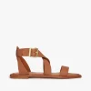 Marina Ankle Strap Sandal Tan Leather