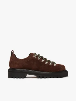 Mason Low Profile Hiker Boots Chocolate suede