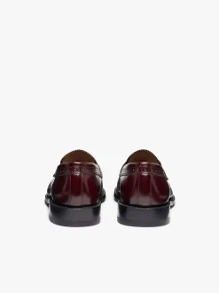 Monogram Loafers Wine Leather