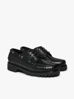 Ranger Camp Moc Black Leather
