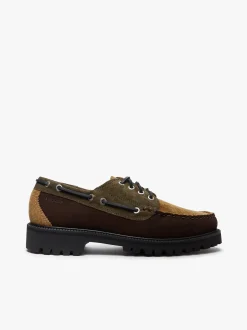 Ranger Camp Moc Dark Brown and Tan Corduroy