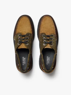 Ranger Camp Moc Dark Brown and Tan Corduroy