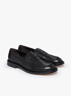 Stanford Penny Loafers Black Leather