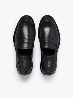 Stanford Penny Loafers Black Leather