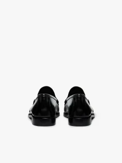 Weejuns Cobra Venetian Loafers Black Leather