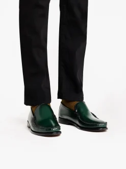 Weejuns Cobra Venetian Loafers Dark Green leather
