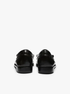 Weejuns Esther Kiltie Tassel Loafers Black & White Leather