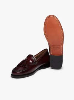 Weejuns Esther Kiltie Tassel Loafers Wine Leather