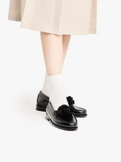 Weejuns Flora Penny Loafers Black Leather