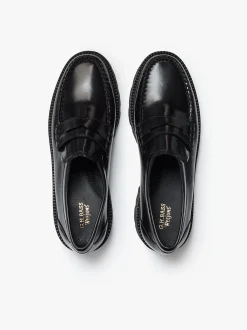 Weejuns Grace Super Lug Penny Loafers Black Leather