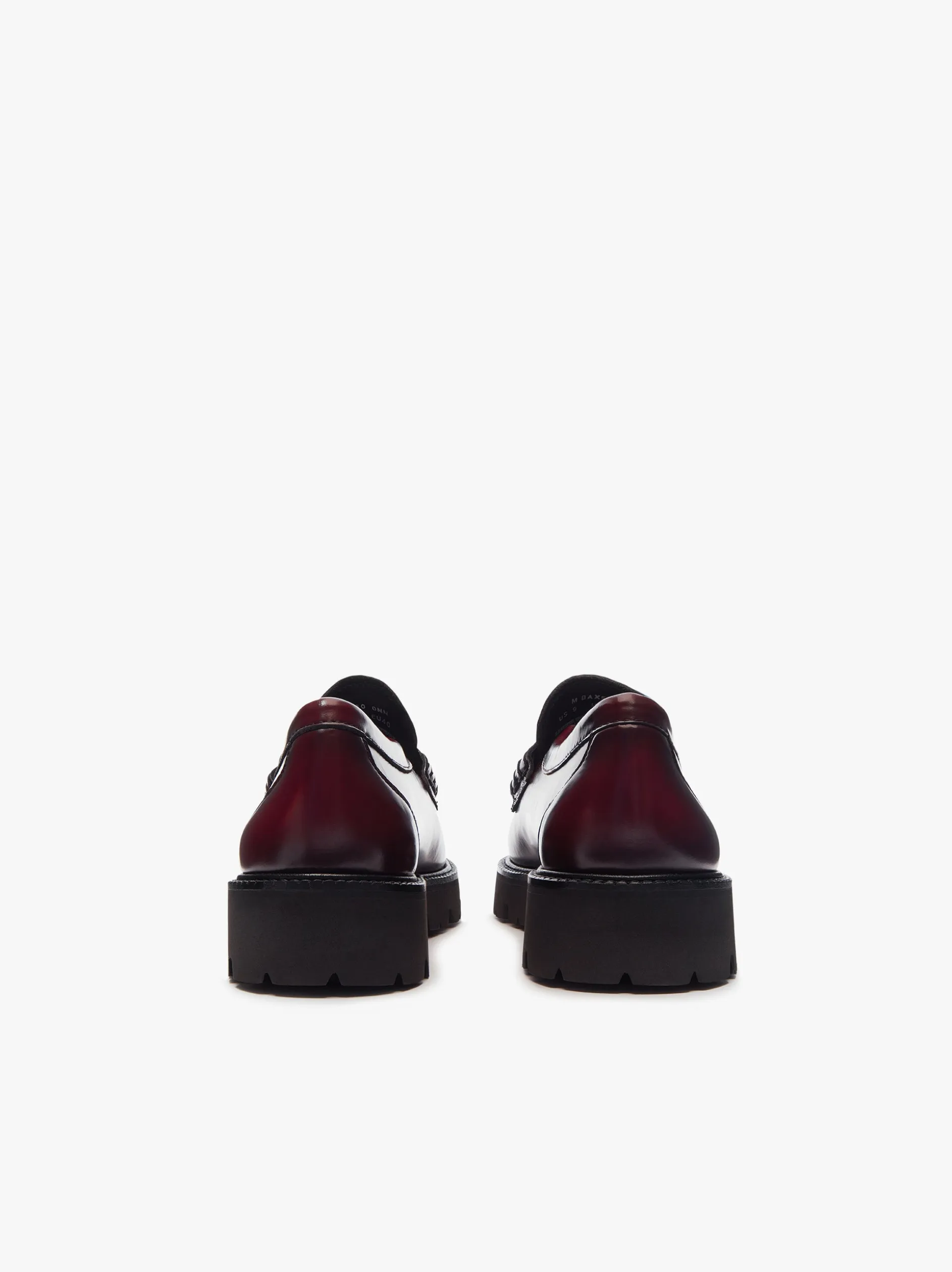 Weejuns Grace Super Lug Penny Loafers Wine Leather