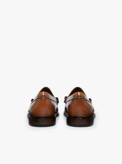 Weejuns Heritage Larson Penny Loafers Bombay Brown Leather
