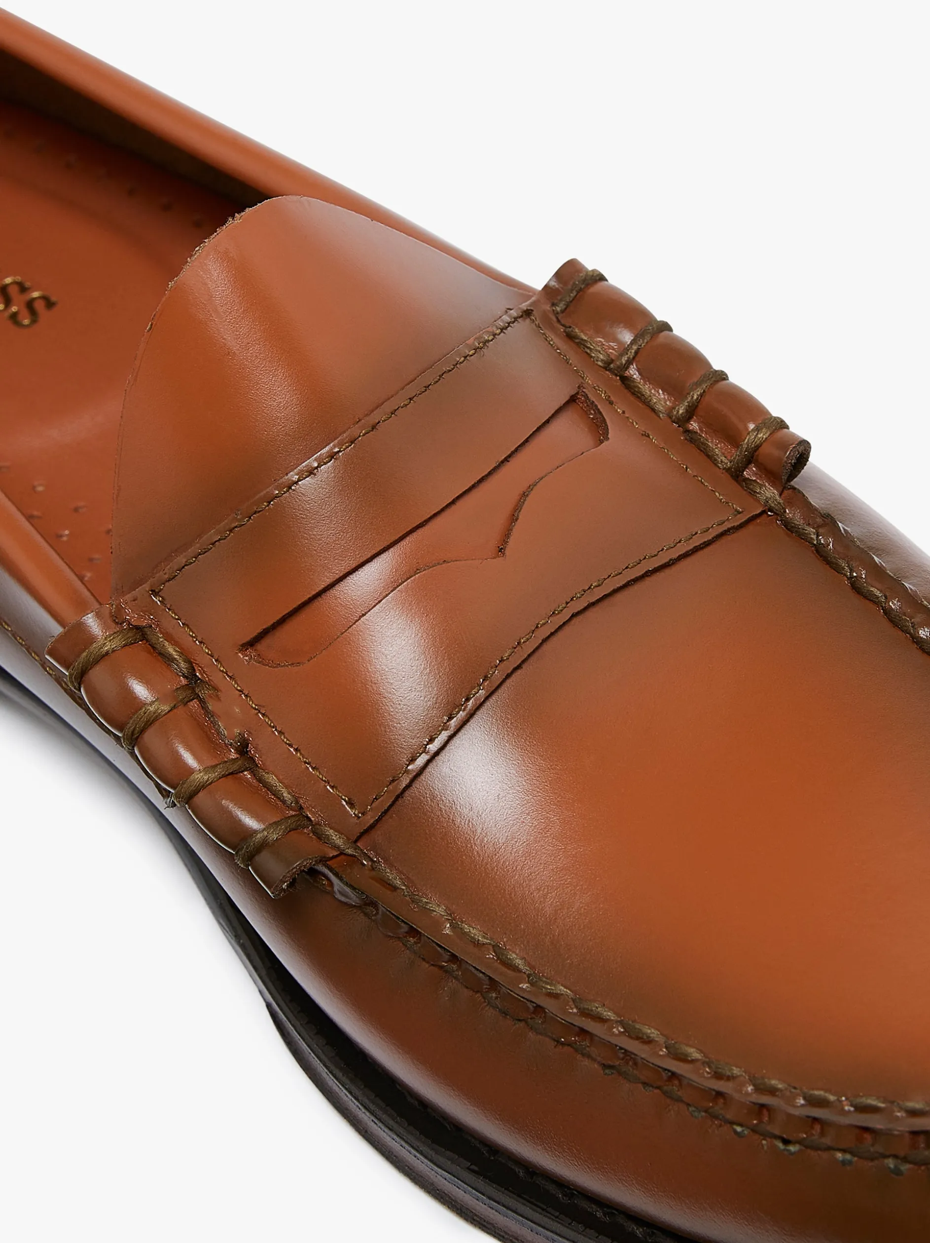 Weejuns Heritage Larson Penny Loafers Bombay Brown Leather