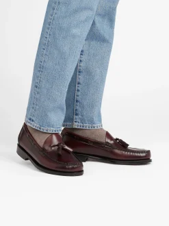 Weejuns Larkin Tassel Loafers Wine Leather