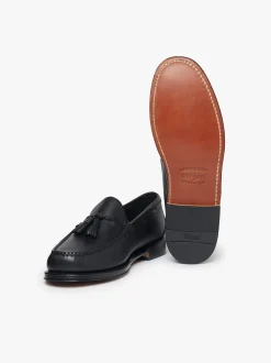 Weejuns Larkin Tassel Loafers Soft Black Leather