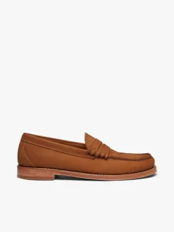 Weejuns Larson Penny Loafers Tan Nubuck